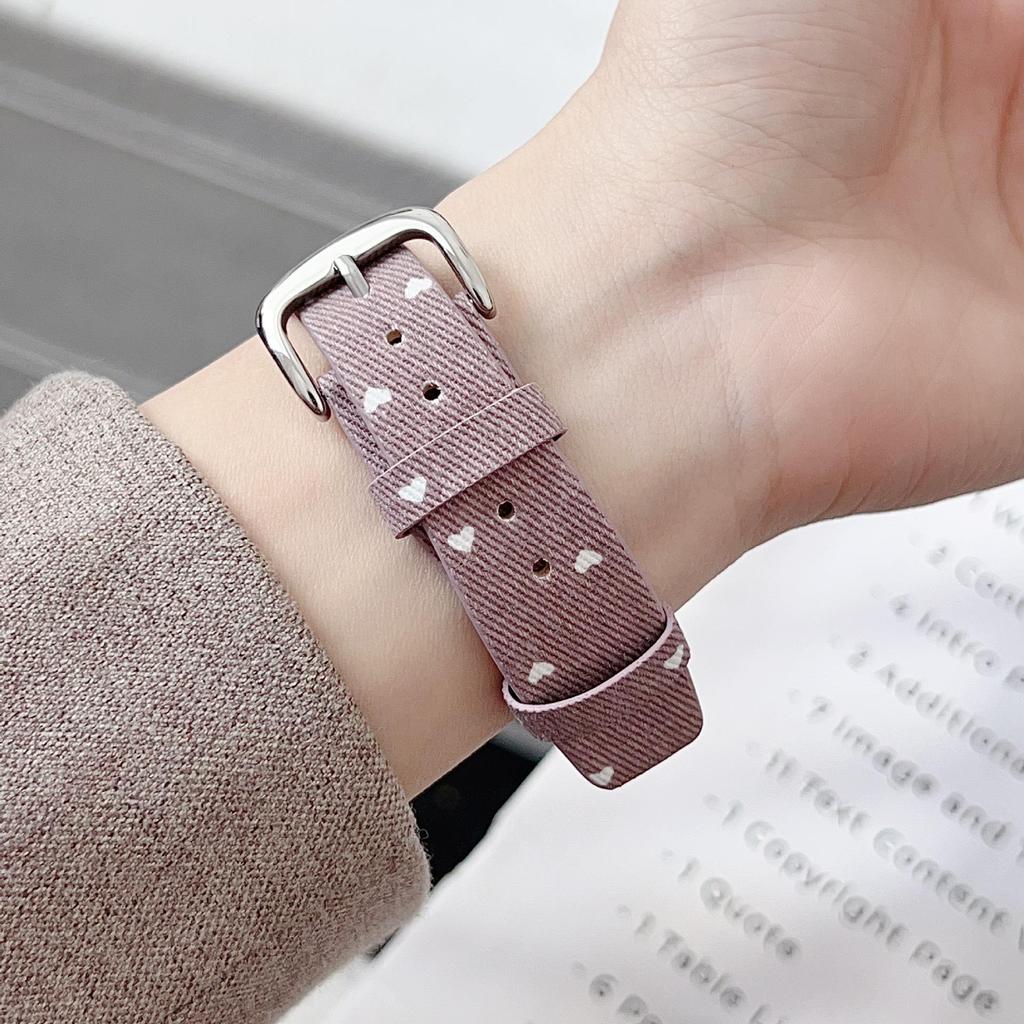 Compatible Denim Strap for Apple iWatch 11, Huawei Fit4, and Xiaomi 9PRO