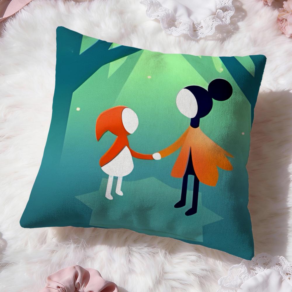 Monument Valley Game Cushion Cover Premium Comfort Reversible Pillow Cove -Two In One Design for Any Room & Car Interior