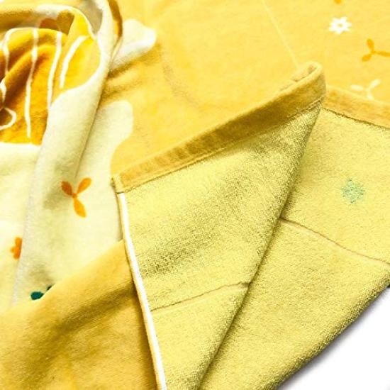 Marushin Towel Disney Winnie the Pooh Nap 2125018000 Children's Blanket, Character, Yellow, Cute, 100% Cotton, Girls' Blanket, Summer, Daycare,