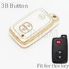For Toyota Rav4 Land Cruiser Camry Aqua Prado Corolla Prius 2 3 4 Buttons Tpu Car Key Case Cover Keyless Remote Fob 2013 2014