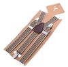 Unisex Adjustable Y-Back Suspenders Elastic 3 Clips Heavy Duty Braces for Pants Trousers