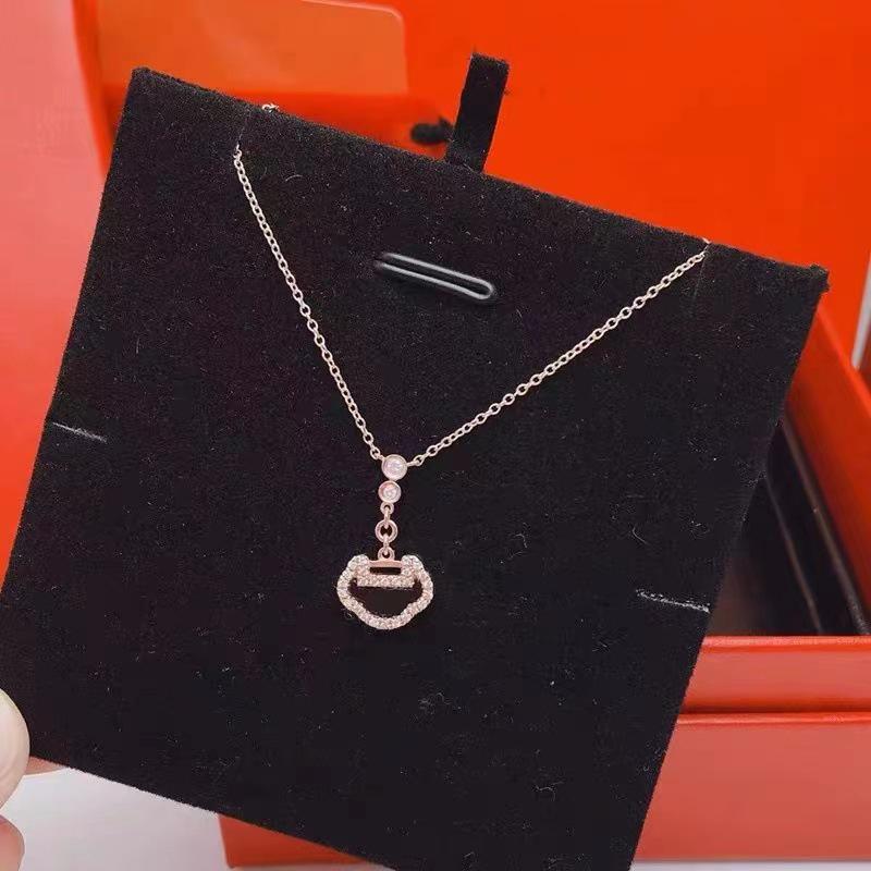 18k Rose Gold Longevity Lock Necklace with Red Chalcedony & White Mother-of-Pearl for Women