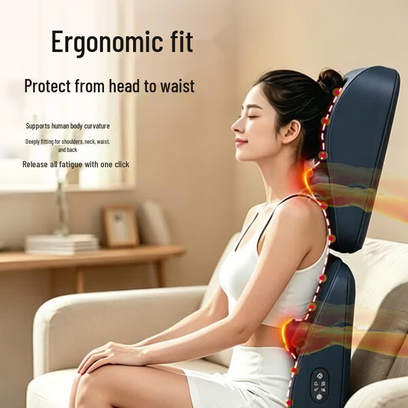 AUX Neck and Shoulder Kneading Massager with Heat CN plug (adapter included)