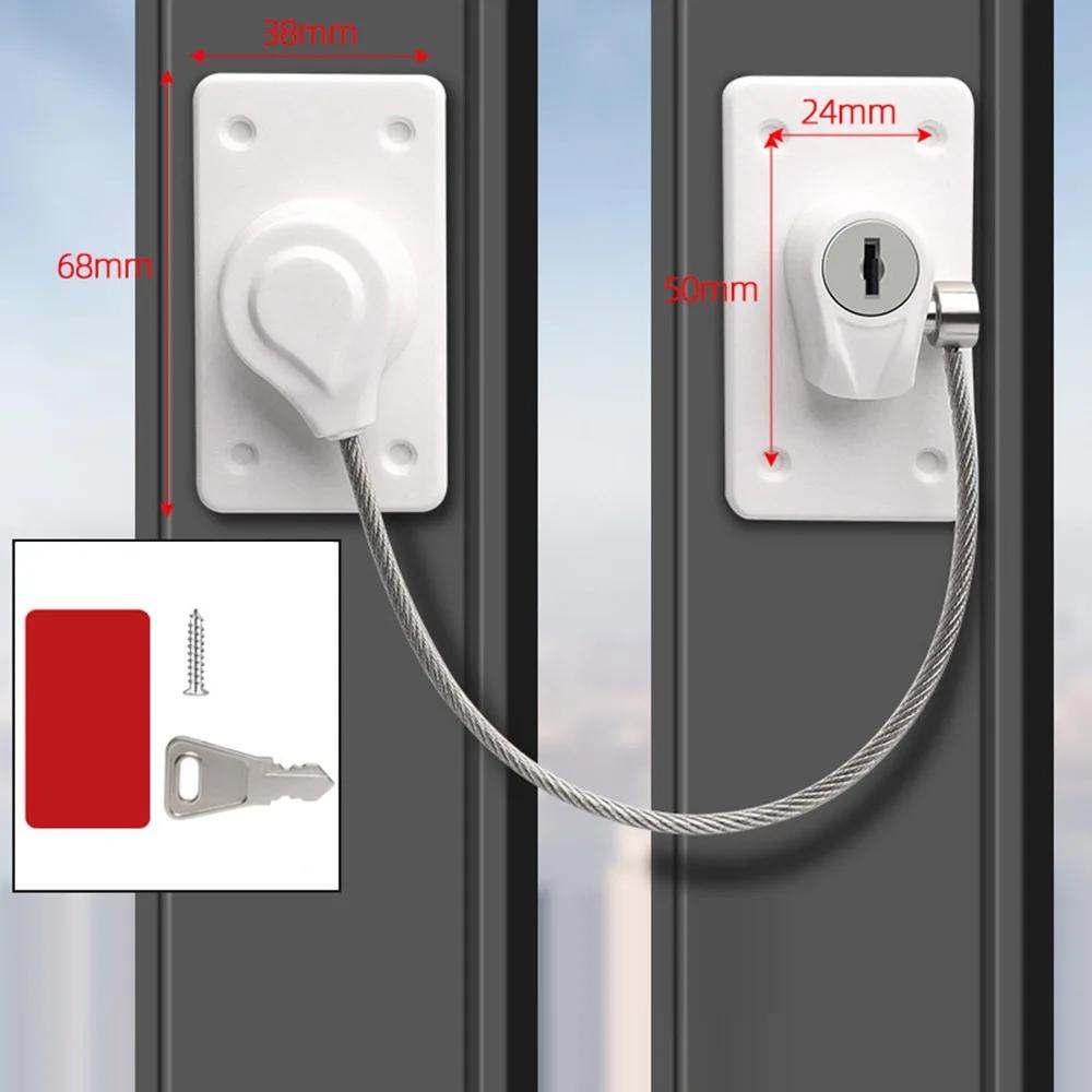 

New Portable Anti-pinch Hand Safety Lock No Drilling Adjustable Refrigerator Door Coded Lock Protection Cabinet Lock for Home