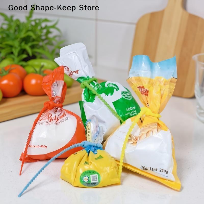 30KS Silikonový Opakovaně Použitelný Organizér Kabelů Navíječ Úložný Držák Stahovací Pásky Taštička na Šňůrky Klip na Šňůrku Klipy na Uspořádání Šňůrky Sluchátek Potravinový Klip