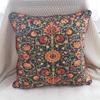 2er-Pack Petrol Orange William Morris Kissenbezüge Beidseitiger Druck Vintage Blumige Kissenhüllen Heimdekoration für Sofa Schlafzimmer