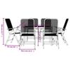 VidaXL 7-piece Garden Dining Set Anthracite Metal Mesh 3211821