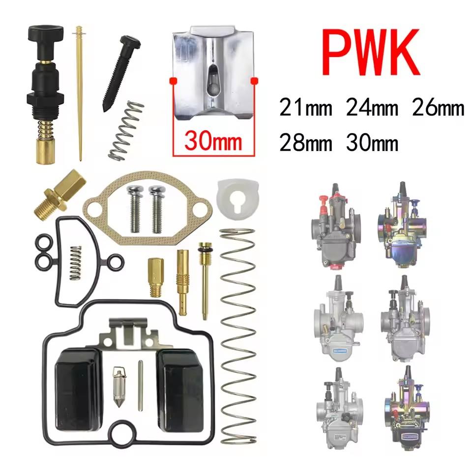 For KEIHIN KOSO OKO PWK 21 24 26 28 30 32 34 35 36 38 40 42mm 1 Set Motorcycle Carburetor Repair Rebuild Kit 1 Set PWK-21-30mm