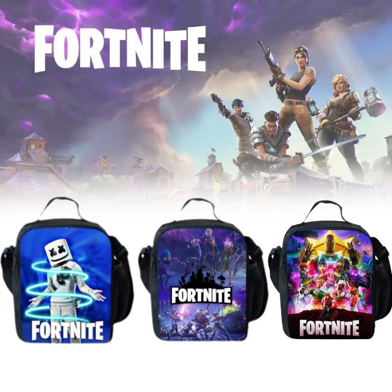 Cartoon Game Insulated Lunch Bag Snack Picnic Travel School Lunchbox