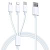 S187TPE 3-in-1 Fast Charging Cable for Apple, Huawei, Type-C, and Android Phones