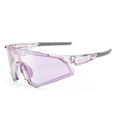 Rockbros Fotochemische Sportsonnenbrille für UV Verstellbare Nase Geeignet für Straßenmänner und Inklusive Aufbewahrungstasche Sonnenbrille, Radfahren, Leichtgewicht,