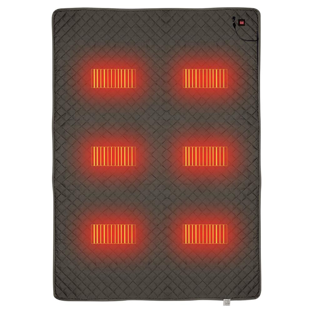 Electric Heating Blanket USB Powered 6 Heating Zones Heated Sleeping Bag Pad USB Powered Physiotherapy Blanket 6 Heating Zones