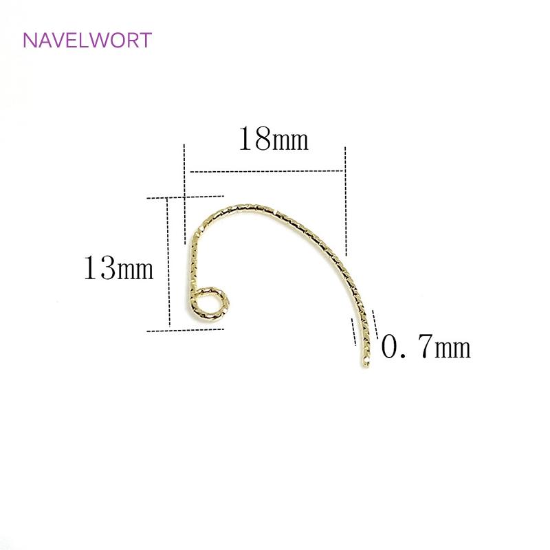 40pcs/Lot Brass Metal 14K Gold Plated Earring Hooks Clasps For DIY Earring Making Accessories Ear Wire Hooks Findings Wholesale