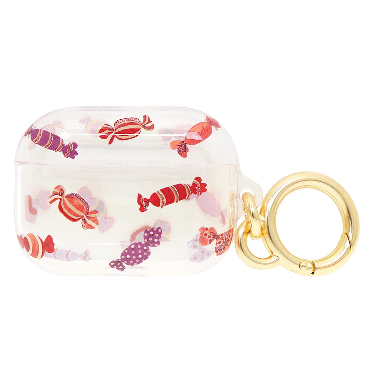 

Coach AirPods Pro Case, Clear Multi Candy Print Plastic Keychain, Women s, FC8085, Outlet Item, Brand Name, Used