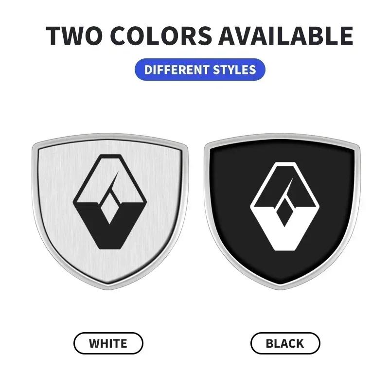 1/2pcs New Car Side Body Trunk Decoration Shield Badge Sticker For Renault Megane 2 3 Duster Logan Clio 4 Scenic 2 Captur t333