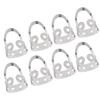 8Pcs Guitar Finger Picks Adjustable Hollow Stainless Steel Musical Instrument AccessoriesSilver