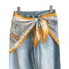 Satin Waist Triangle Scarf Belt Ethnic Style Shirt Extender Fashion Silk Scarf  Women's Fashion