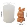 3D Sitting Rabbit Silicone Mold DIY Cute Bunny Candle Mold Making Handmade Soap Polymer Clay Plaster Epoxy Resin Mold Home Decor