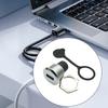 USB3.0 Female To Female Round Panel Mount Socket Waterproof Dustproof Cover Connector Highly Speed Data Transmission