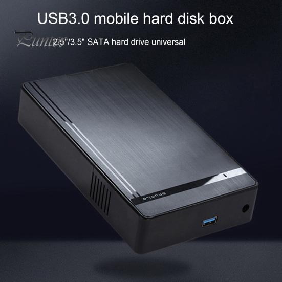 Hard Drive Box 1 Set 2.5/3.5 Inch HDD Enclosure Driver-free Smart Sleep Data Storage Case ABS Disk SATA to USB 3.0 Adapter for Home Mobile Solid State