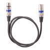 Durable Balanced Microphone Cable 3Pin XLR Male to Female Microphone Speaker Cable Anti-Tangling Audio Cord Replacement