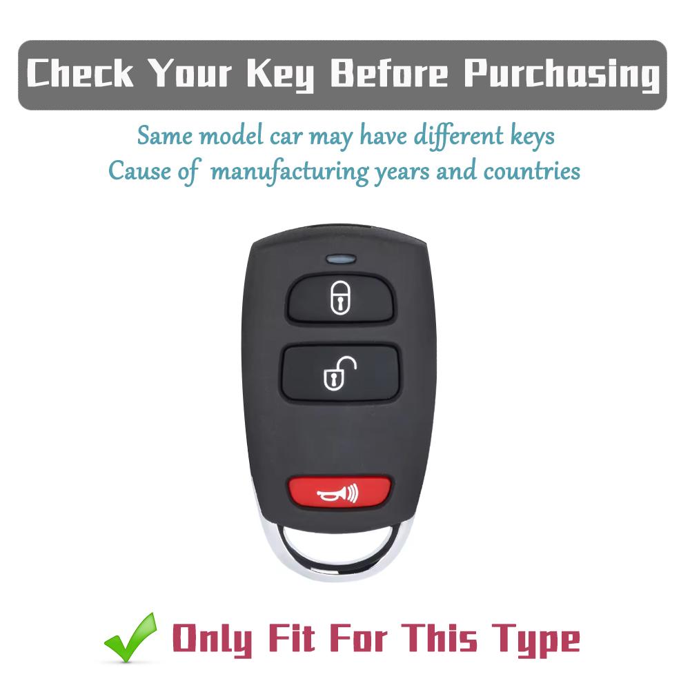 TPU Key Case Fob Protector for Old Model Kia Grand Carnival Sedona - Anti-Scratch Car Key Shell Holder Key Chain Accessories