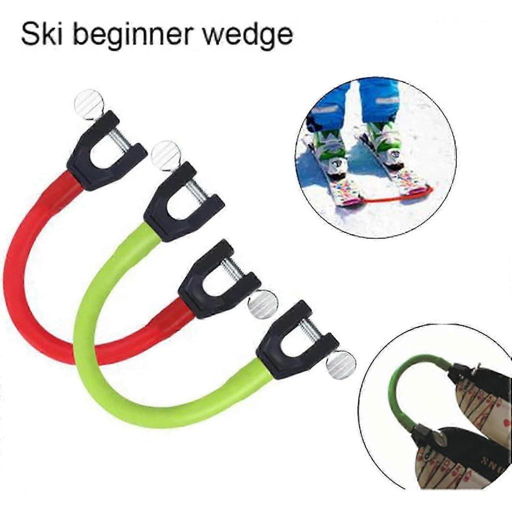 Kids Ski Tip Connector - Snowboard Connector Clips for Beginners, Adjustable Ski Trainer Aid for Kids and Adults