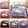 Hello Kitty Cartoon Cute Comforter Duvet Cover Bedding Sets Soft Quilt Cover Pillowcases Single/Double/Queen/King Size