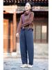 Winter Cotton Linen Women's Quilted Slimming Warm Pants
