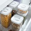 Transparent Household Knob Sealed Jar for Snack Storage with Fresh-Keeping Lid Plastic Kitchen Storage Box