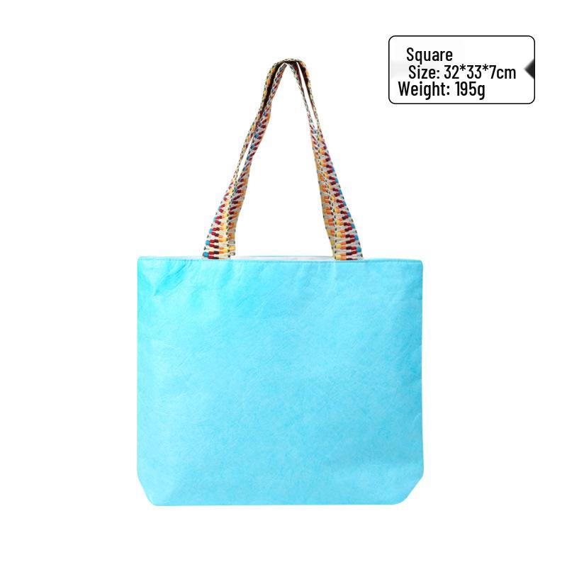 Wasserdichte Kraftpapier-Tragetasche von DuPont - Kreatives Geschenk & Retro-Umhängetasche mit Logo-Aufdruck