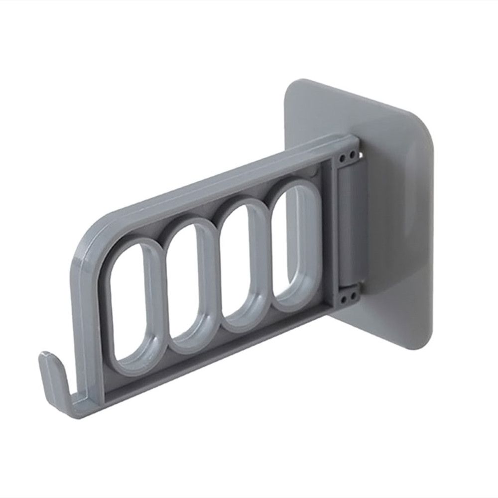 Strong Adhesive Seamless Stickers 4 Hole Clothes Hook Storage Swivel Hook Multifunctional Hanger