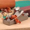 1 stk Trebearbeidingshøvel Mini Aluminiumlegering Håndhøvel DIY Snekkerverktøy Europeisk Flat Høvel Bunnkant Tretrimmehøvel