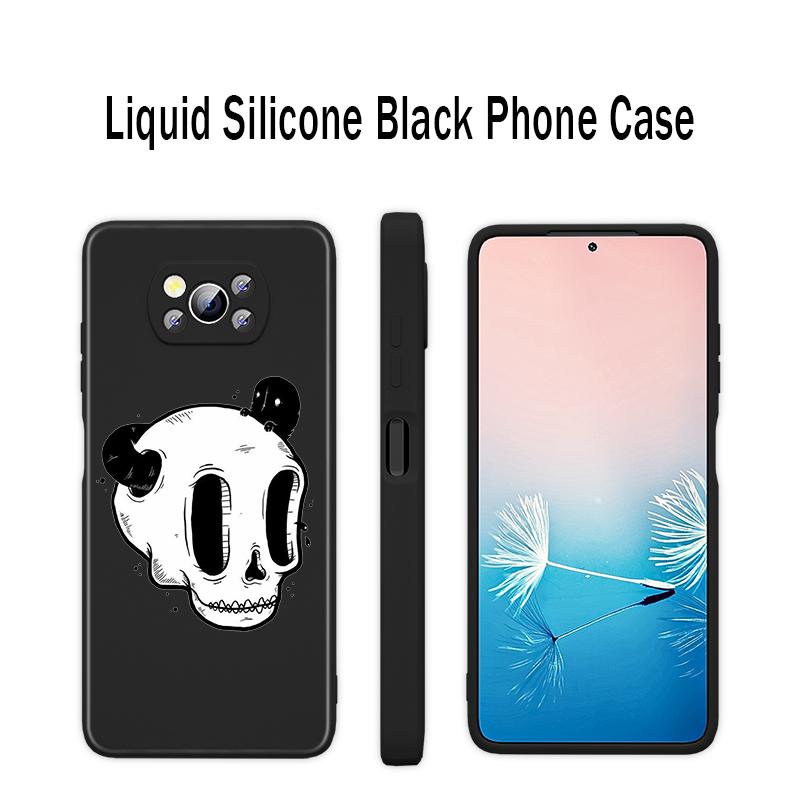 

Милый череп с мультяшным рисунком для Xiaomi 6X CC9 E A3 Lite A2 Mix 3 4 Poco X3 NFC X2 M2 C3 M3 Pro F3 GT, жидкий силиконовый чехол для телефона Xiaomi Poco X3 Pro