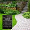 1pc Memorial Garden Flag for Dad In Heaven - Double-Sided Burlap, 12x18 Inch, Grave Outdoor Decor