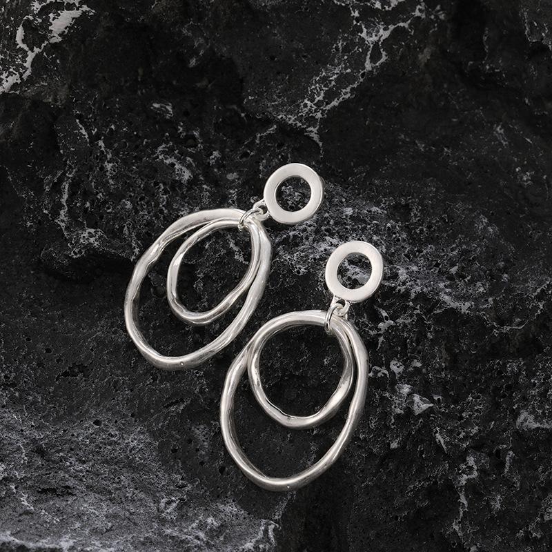 Модные европейские и американские серьги-гвоздики сложной формы, подчеркивающие индивидуальность, модные серьги, изысканные серьги-гвоздики