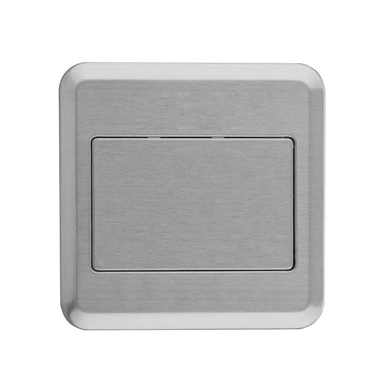 Stainless Steel Waterproof Single-Door Concealed Floor Socket with Copper Five-Hole Plug