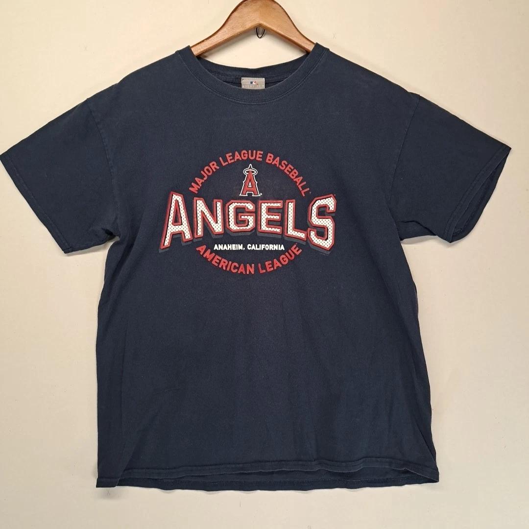 Vintage Anaheim Angels T Shirt Large Navy 3XL