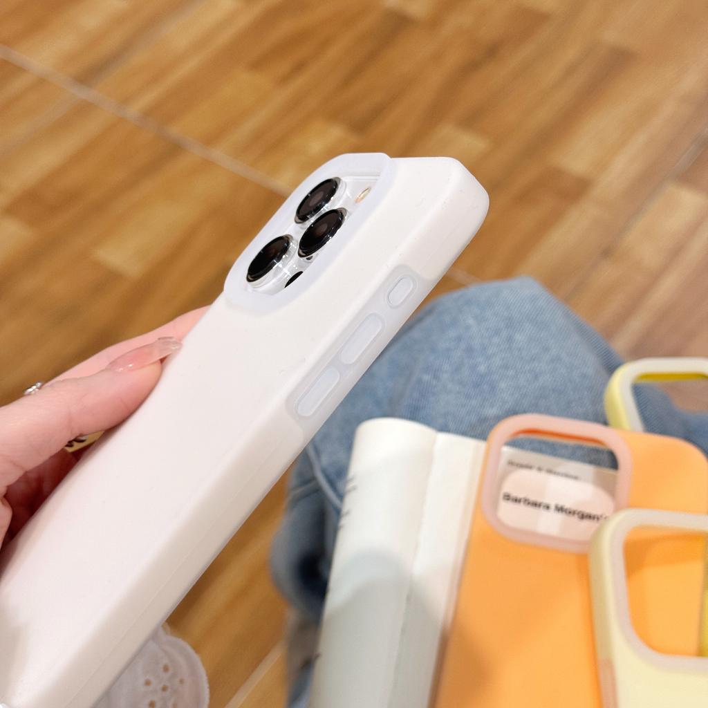 Luxury Candy Colored Liquid Silicone Phone Case For iPhone 16 15 14 13 12 Pro Max Puls 11 Soft Shockproof Bumper Matte Cover