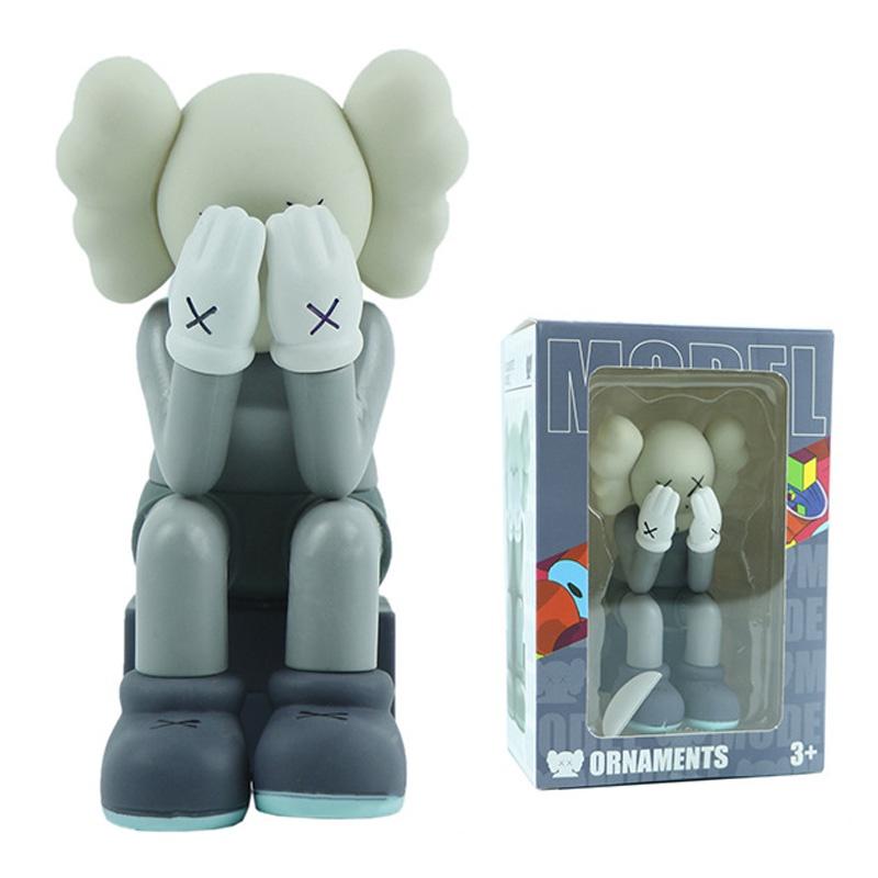 

Xx Глаз Коллекционная Модная Kaws Фигурка для Косплея для Украшения Автомобиля и Коллекции серый