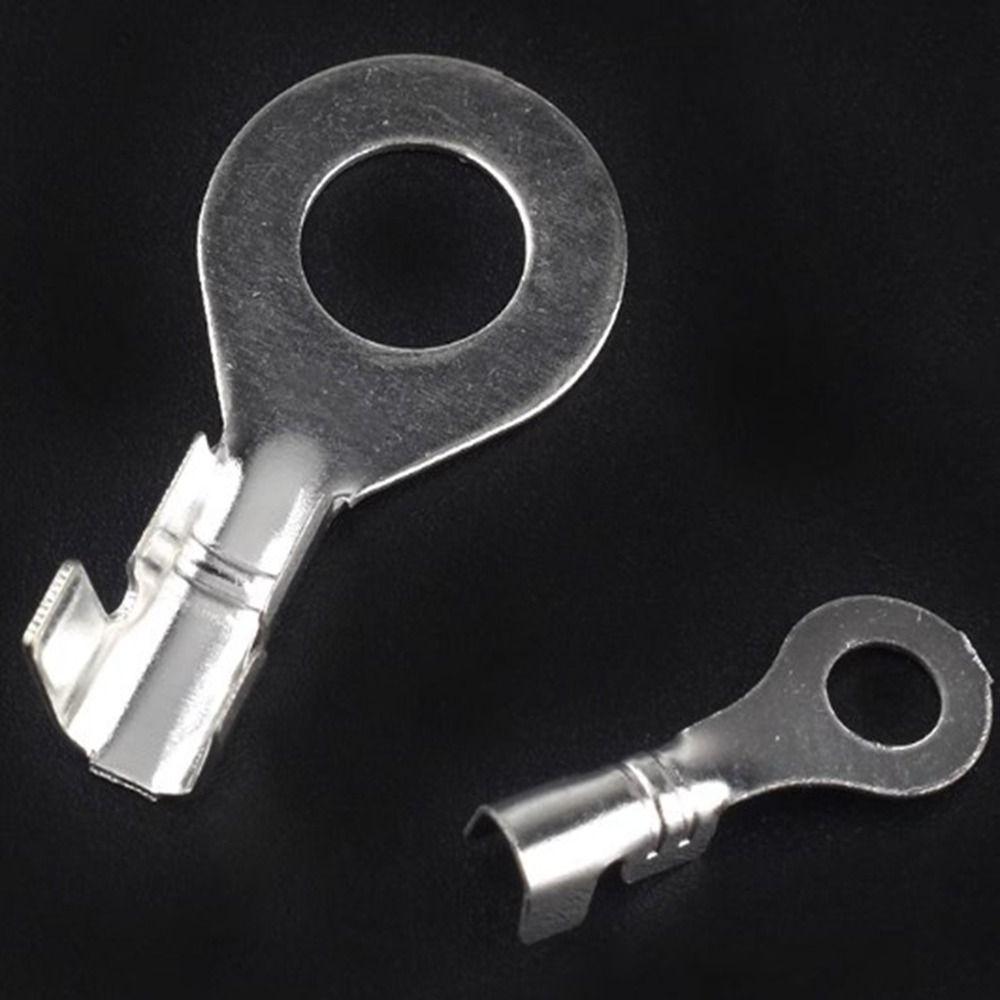20pcs Silver O Ring Bare Cold-pressed Terminal  Connecting Terminal
