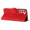 For Samsung Galaxy S24 Anti-Scratch PU Leather Wallet Phone Cover Imprinted Stand Phone Case
