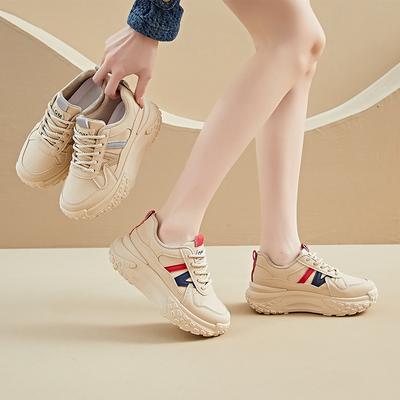 New Shoes Women's Autumn Girls' Sports Running Casual Street Shooting Thick-soled Height-increasing Shoes