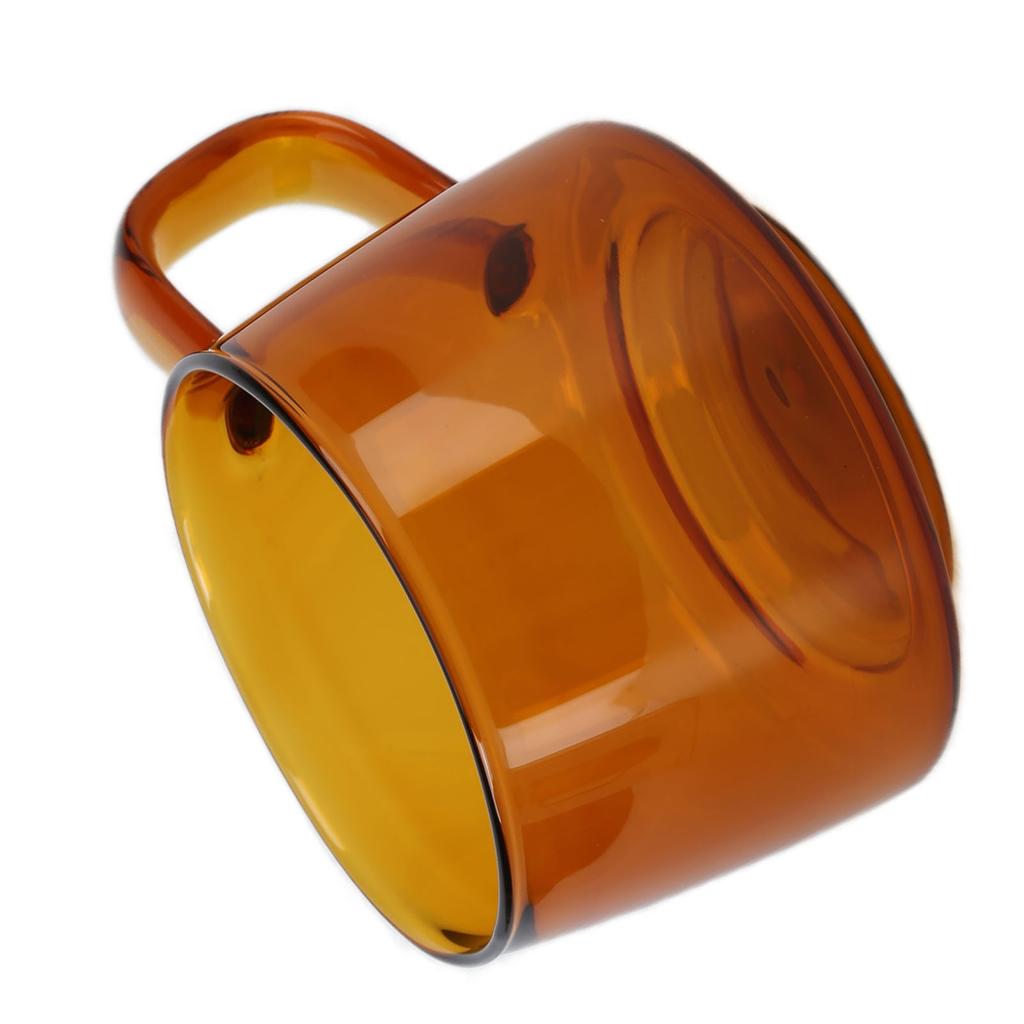 Transparent Coffee Cup 250ML Borosilicate Cup Glass Tea Water Milk Mug with HandleSuccinite