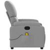 Massage Chair Light Gray Fabric