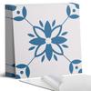Set of Vinyl Wall Tiles Floral Pattern with Leaves 9x30x30 cm