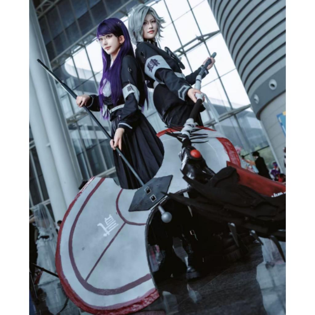 Tsukumo Kako Sizuhara Hiruko Damenmantel-Kleid-Set Cosplay Kostüm Anzug Die Hundert Cos Linie -Letzte Verteidigungsakademie Halloween Anzug