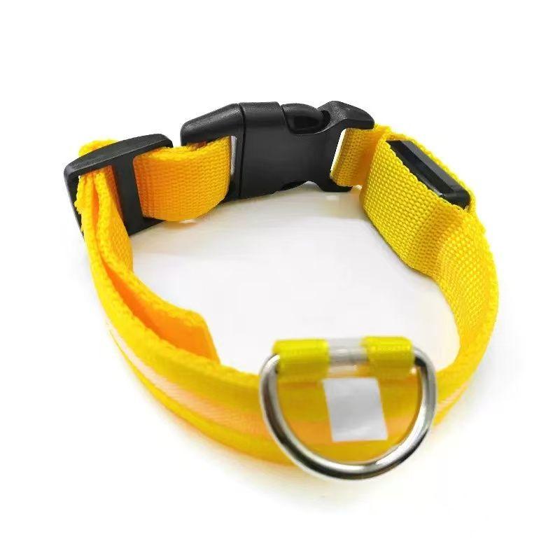 Usb Charging Glowing Dog Collar With Pendant Detachable Luxury Led Light Bright For Small Dogs Cat Night Safety Collar Wholesale