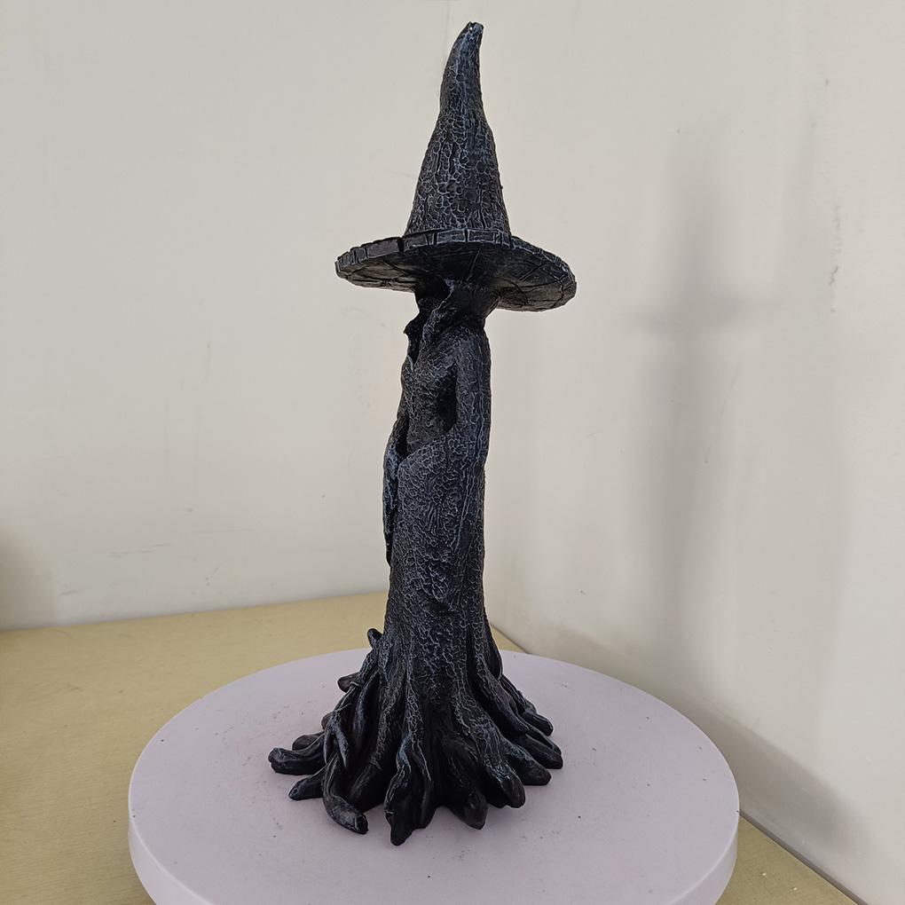 Gothic Hexenstatue Halloween Cracker Barrel Hexenskulptur Retro Magier Dunkle Göttin Figur Desktop Ornament 20cm/30cm