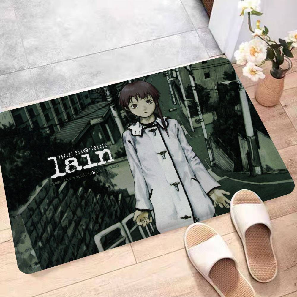 Lain Anime-Filmzimmermatten, waschbar, rutschfest, für Wohnzimmer, Sofa, Stühle, Küche, Alfombra